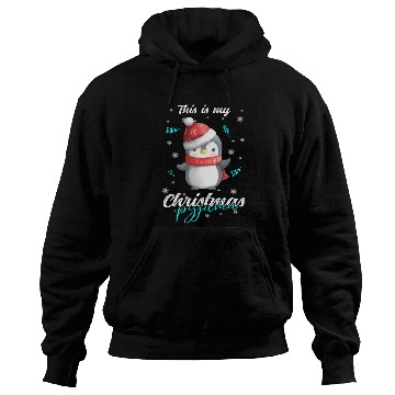 Discover Winter Christmas Pyjama Penguin Hoodies