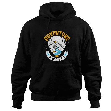 Discover Adventure Awaits Hot Air Balloon Thrill Seeker Hoodies