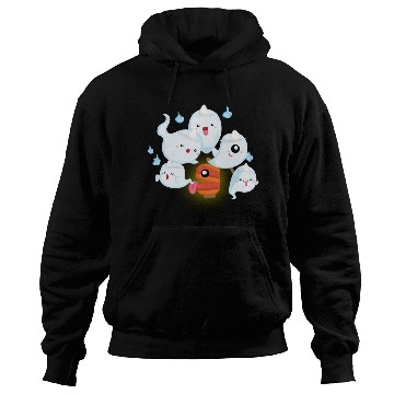 Discover Cute Japanese Ghost, Halloween Hoodies