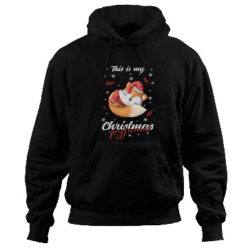 Discover Winter Christmas Pyjama Fox Hoodies