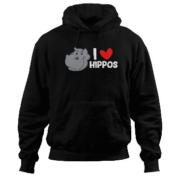 Discover Hippo - I love hippos Hoodies