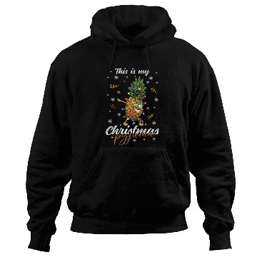Discover Winter Christmas Pyjama Pineapple Hoodies
