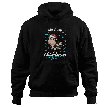 Discover Winter Christmas Pyjama Cow Hoodies