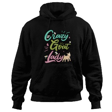 Discover Crazy Goat Lady Goat Lover Hoodies