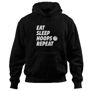 Discover Eat Sleep Hoops Repeat Basketball Hoodies