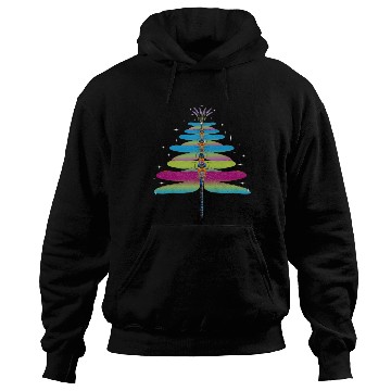 Discover Dragonfly Christmas Tree Funny Insects Lover Xmas Hoodies