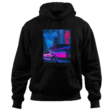Discover Vaporwave Car Synthwave City Hoodies