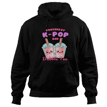 Discover Powered By K POP And Bubble Tea Hoodies