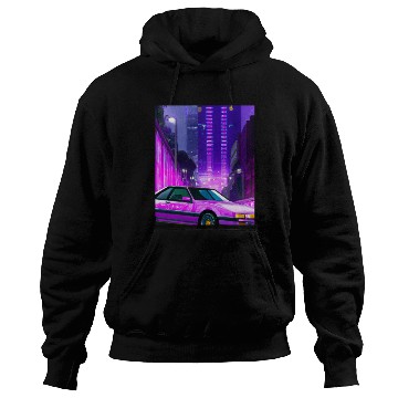 Discover Vaporwave Car Synthwave City Hoodies