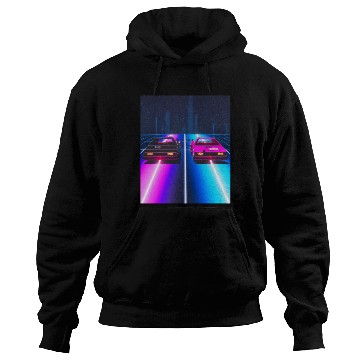 Discover Vaporwave Car Synthwave City Hoodies