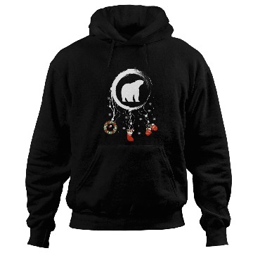 Discover Winter dreamcatcher Christmas Polar bear Hoodies