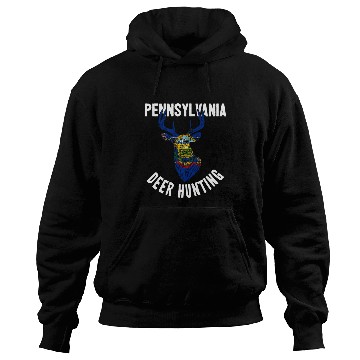 Discover Pennsylvania Deer Hunting Buck Stag Hunter Hoodies