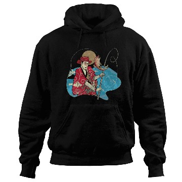 Discover Fisherman Japanese Samurai Warrior Armor Sword Fig Hoodies