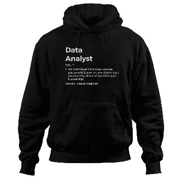 Discover Data Analyst Definition Hoodies