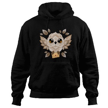 Discover owl mail of leaves Hoodies