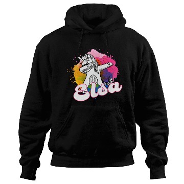 Discover ELSA - Beautiful name with dabbing unicorn Hoodies