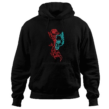 Discover Wolf and Rose Hoodies