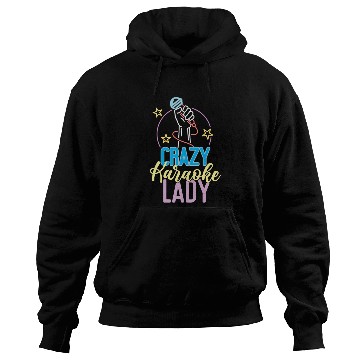 Discover Karaoke Singer 80s Retro Crazy Hoodies