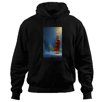 Discover Mushroom green and red Christmas tree Hoodies