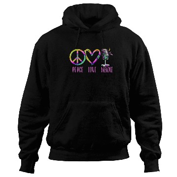 Discover Karaoke Singer Retro Tie Dye Peace Hoodies