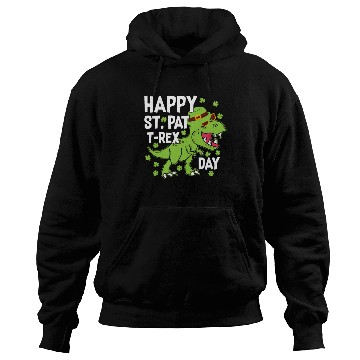 Discover Happy St. Pat Trex Day Cool Dinosaur St. Patrick's Hoodies