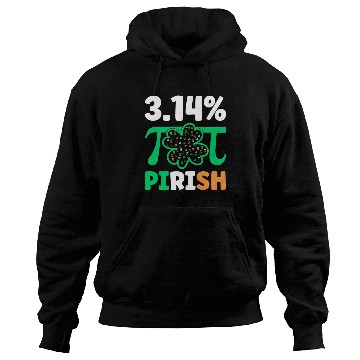 Discover 3.14% PIrish Funny St. Patricks Math Geek Pi Day Hoodies