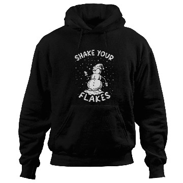 Discover Shake your Flakes Funny Snowman Winter Vintage Hoodies