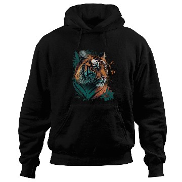 Discover Tiger Face Hoodies
