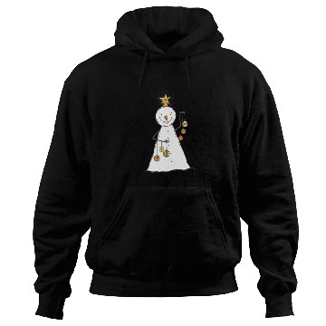 Discover funny snowman with mustache and carrot Hoodies
