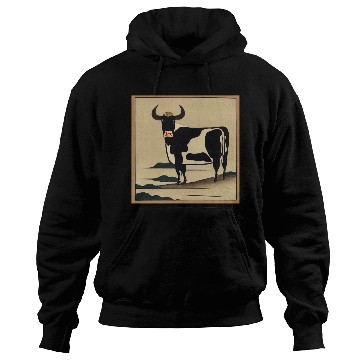 Discover Ukiyo-e Cow, Japanese Print Hoodies