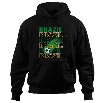 Discover Retro World Brazil Soccer Hoodies