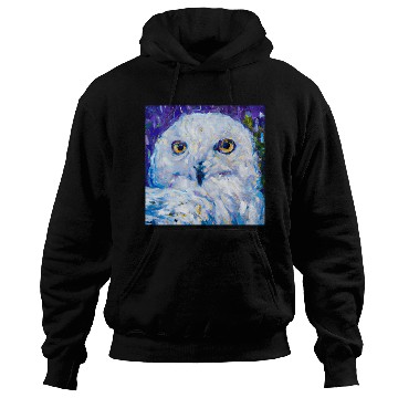 Discover Neo-Impressionist Snowy Owl Hoodies