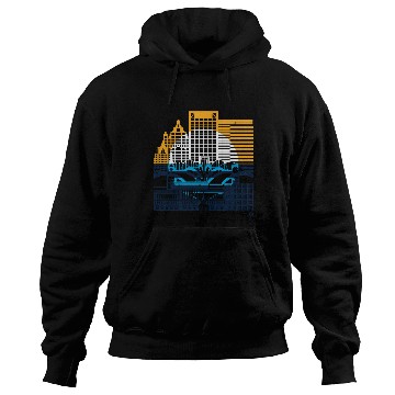 Discover Milwaukee Skyline Squared Milwaukee Peoples Flag D Hoodies