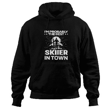 Discover Skiing Skier Funny Hoodies