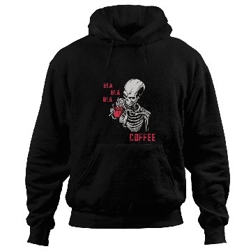 Discover Skeleton Drinking Coffee Medical Student Hoodies