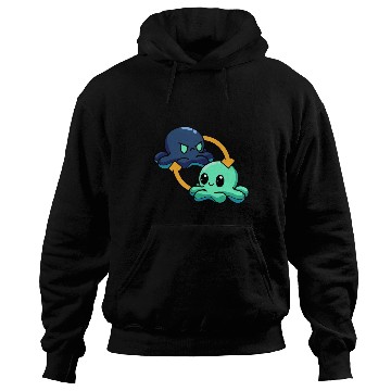 Discover Reversible Octopus Emotional Switch Leisure Hoodies