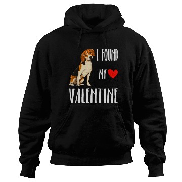 Discover i found my valentine day beagle dog lover Hoodies