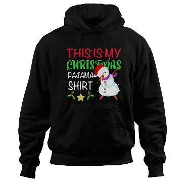 Discover This Is My Christmas Pajama Hoodies Snowman Cute