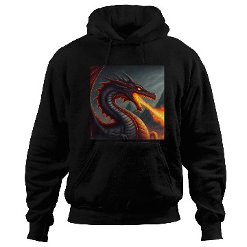 Discover Mashup Flaming Dragon & Fire Breathing Dragon Hoodies