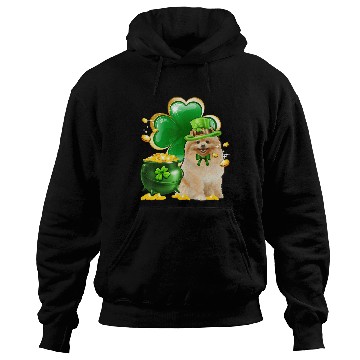 Discover Pomeranian Dog Shamrock St Patricks Day Hoodies