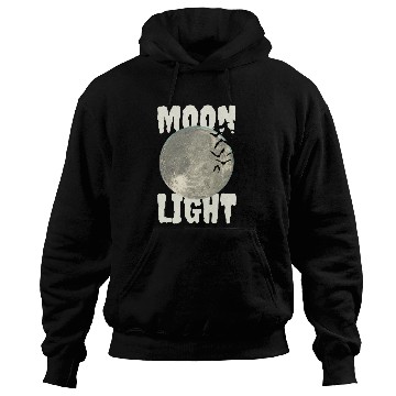 Discover Dark Green Illustrated Moon Light Bat Hoodies