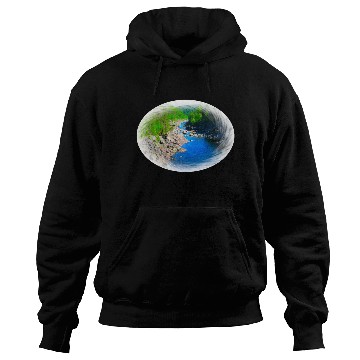 Discover A river running through a valley in the wilderness Hoodies