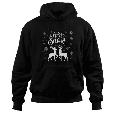 Discover Let it snow with deer Hoodies