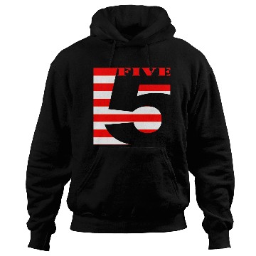 Discover CUTE MODERN UNIQUE NUMBER 5 STRIPES Hoodies
