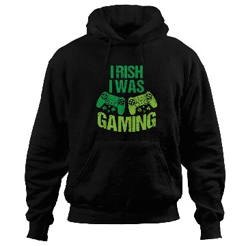 Discover Irish I Was Gaming St Patrick's Day Hoodies