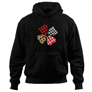 Discover valentines day leopard 5th grade teacher clover Hoodies