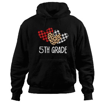 Discover Valentines Day Leopard 5th Grade Teacher Plaid. Hoodies