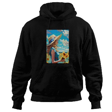 Discover Sunflower girl summer Hoodies