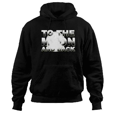 Discover TO THE MOON AND BACK SILVER Hoodies