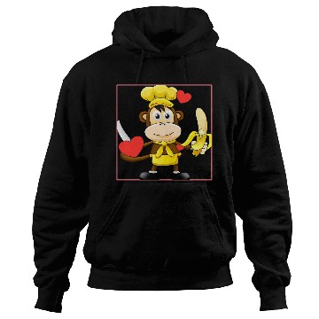 Discover Banana monkey cooks Hoodies